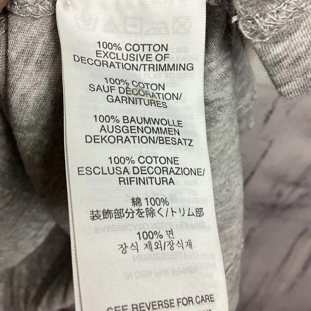 J Crew Gray Tee Shirt Laced Side Details S